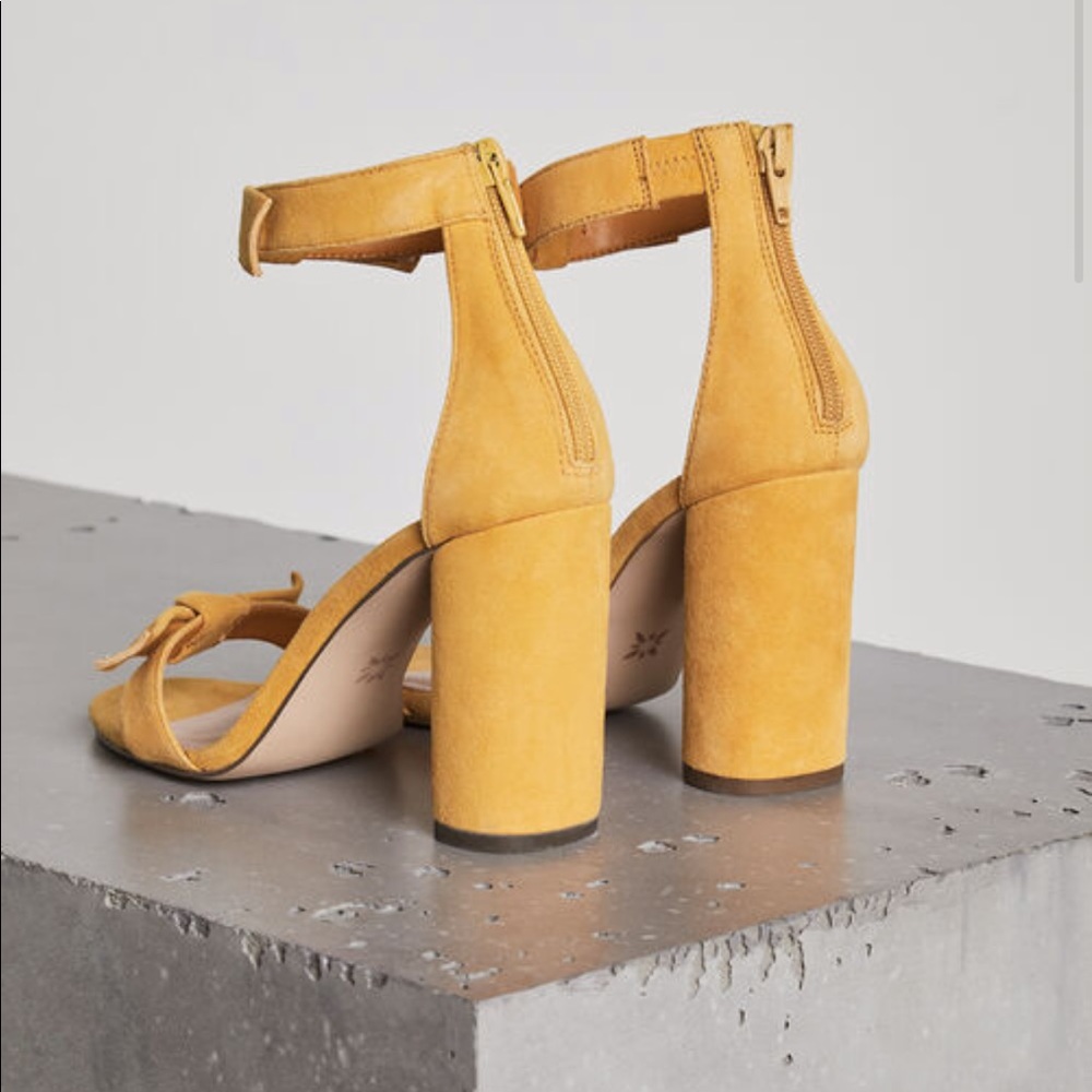 Never worn! Faedera Suede Sandals - Picture 2 of 2